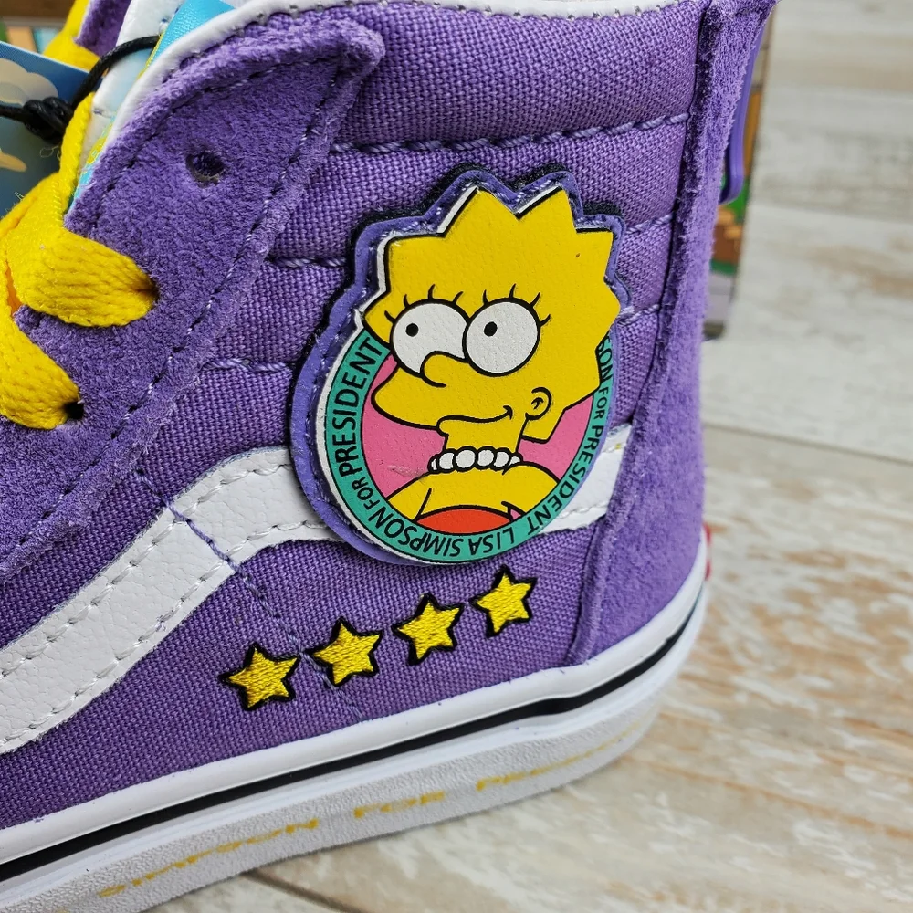 Vans X Simpsons SK8-Hi Zip Lisa 4 Prez - Picture 4 of 9